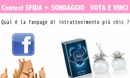 Schermata della fanpage Facebook di Andrea Hirai Cocco tra le pagine più chic in gara