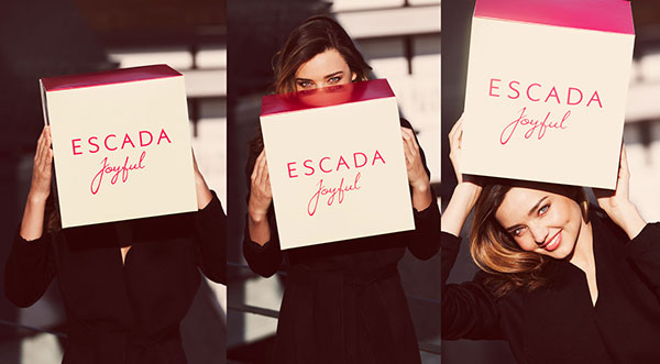 Miranda Kerr protagonista della campagna pubblicitaria della fragranza Joyful di Escada