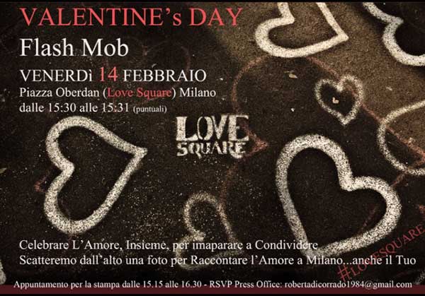 “Love Square” designed by Angelo Cruciani sarà la protagonista di San Valentino
