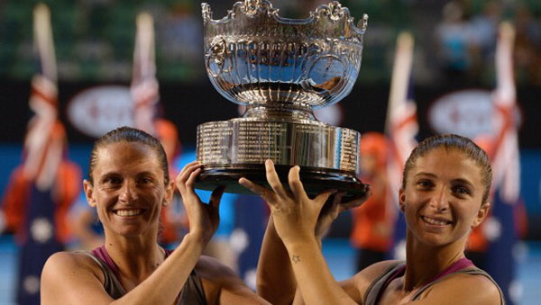 Grandiose Sara Errani e Roberta Vinci: hanno vinto l'Australian Open 2014