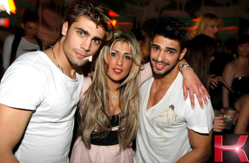 Cristian Galella, Daniel Mkongo e Mario Ermito durante l’Absolut Fashion Night VI al Kiva Club di Como