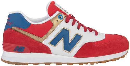 Sneaker New Balance modello ML576IV in pelle scamosciata grigia dedicate alle Olimpiadi di Londra