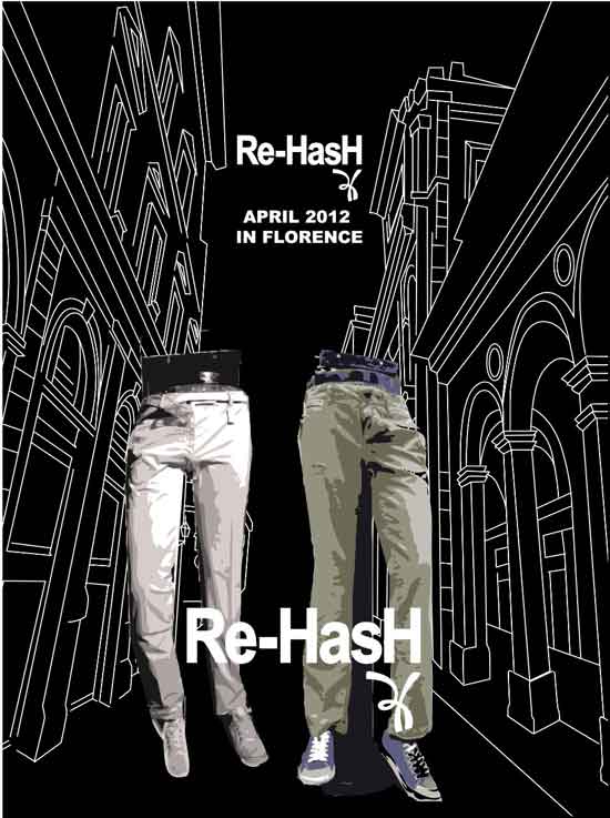 Re Hash veste le vetrine di Eredi Chiarini a Firenze