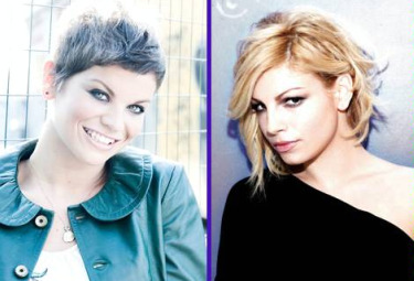 Alessandra Amoroso ed Emma Marrone sul palco dei Wind Music Awards 2011 all'Arena di Verona