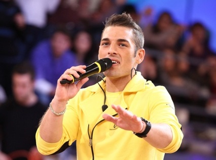 Ottavio e Giuseppe durante le prove degli esami di sbarramento ad Amici di Maria De Filippi