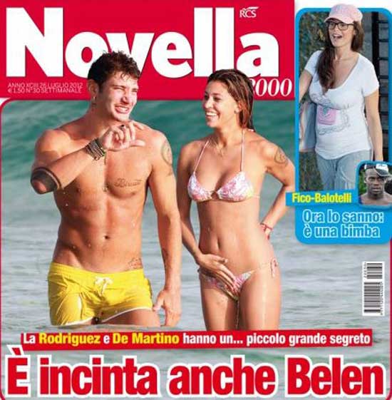 Belen Rodriguez e Stefano De Martino durante una vacanza a Formentera