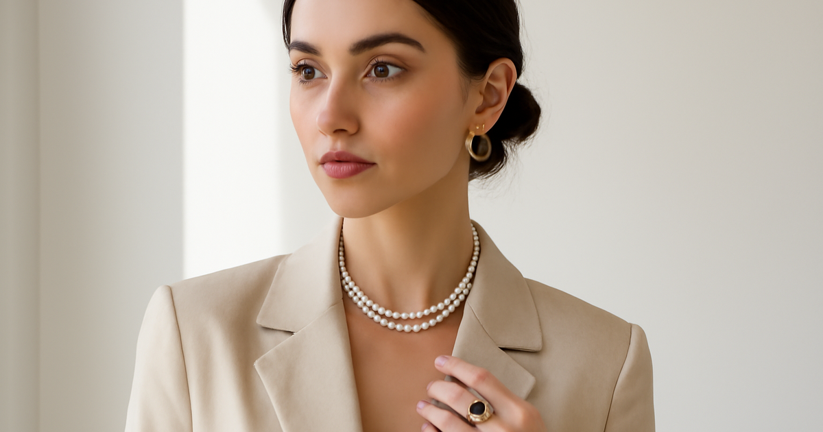 Set di accessori chic femminili con borse e gioielli in stile elegante e moderno