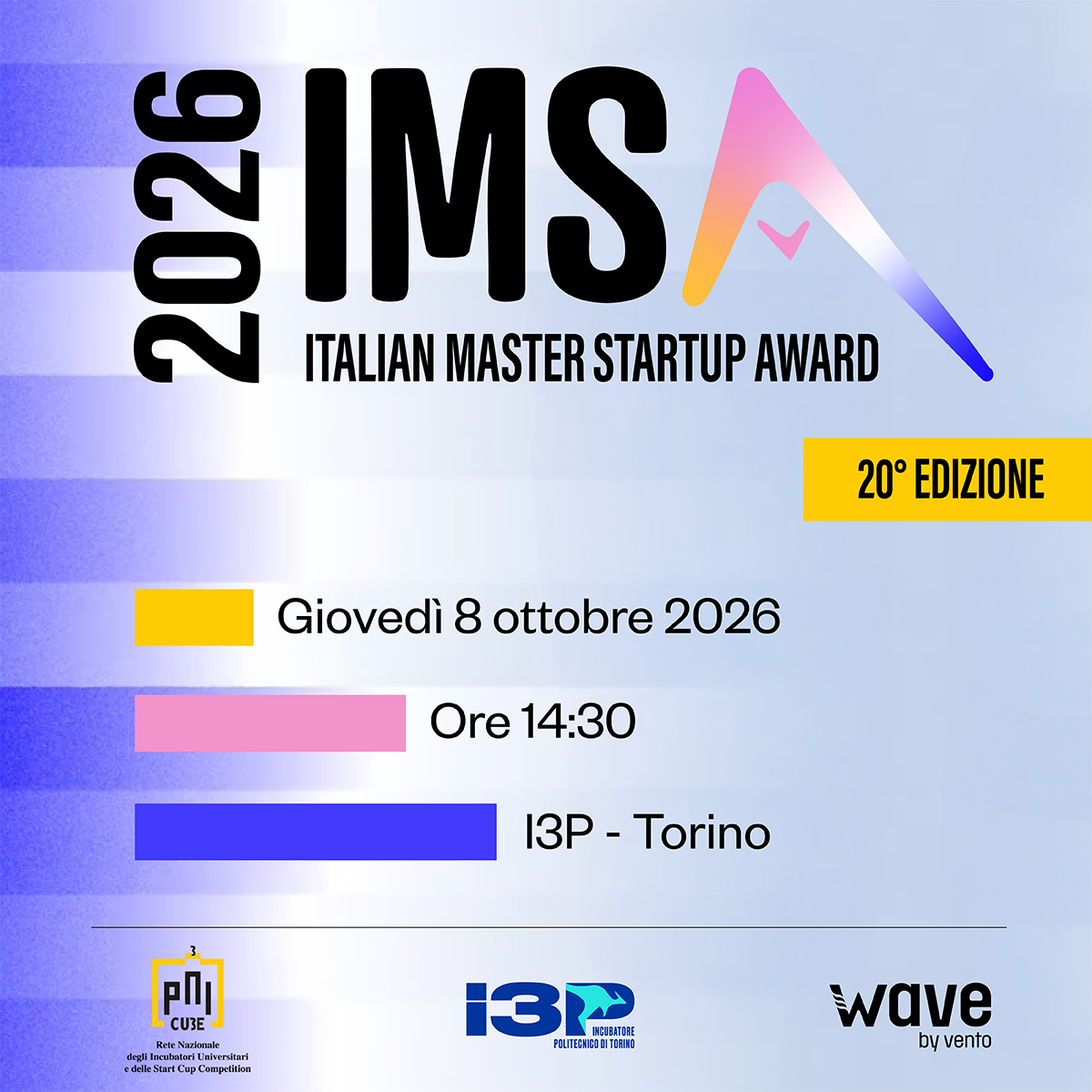 Torino ospita la finale del 20° Italian Master Startup Award: 19 startup italiane in gara