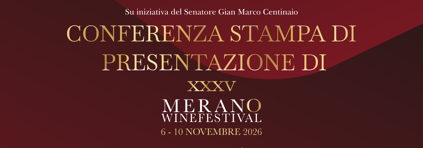 In diretta dal Senato la conferenza stampa del 35° Merano WineFestival