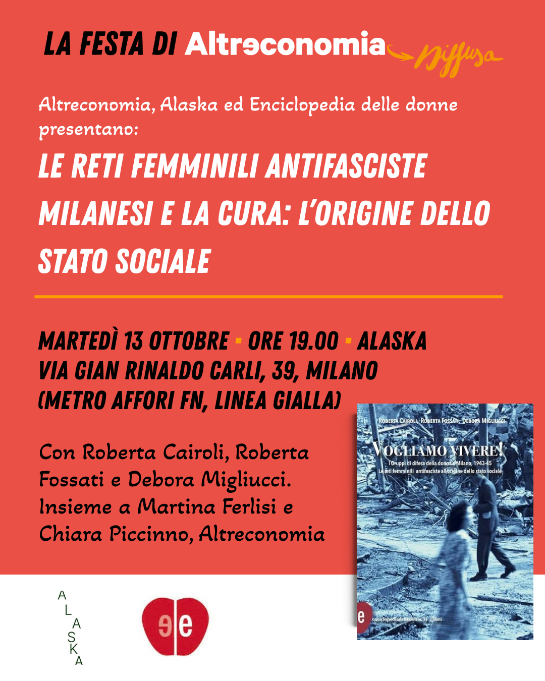 A Milano un incontro sulle reti femminili antifasciste e la genesi dello stato sociale