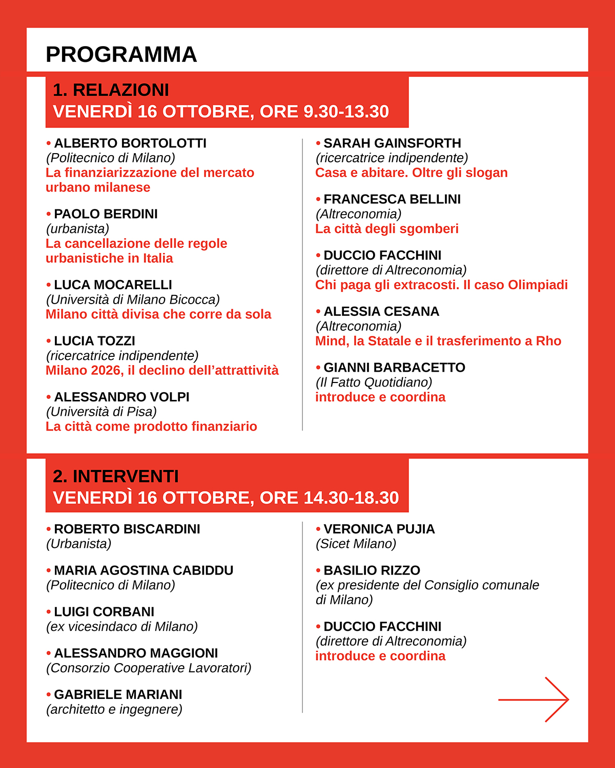 A Milano il convegno "Modello Milano. Anatomia di un sistema-città" il 16 e 17 ottobre