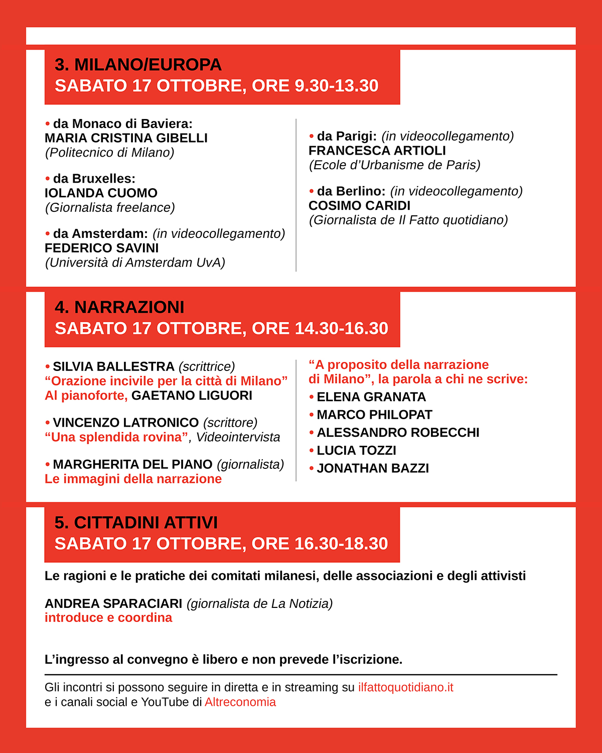 A Milano il convegno "Modello Milano. Anatomia di un sistema-città" il 16 e 17 ottobre