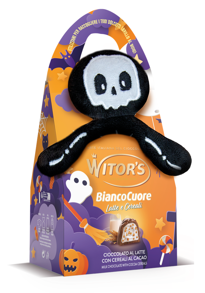 Witor's presenta la collezione BiancoCuore Halloween con packaging luminoso e peluche a tema