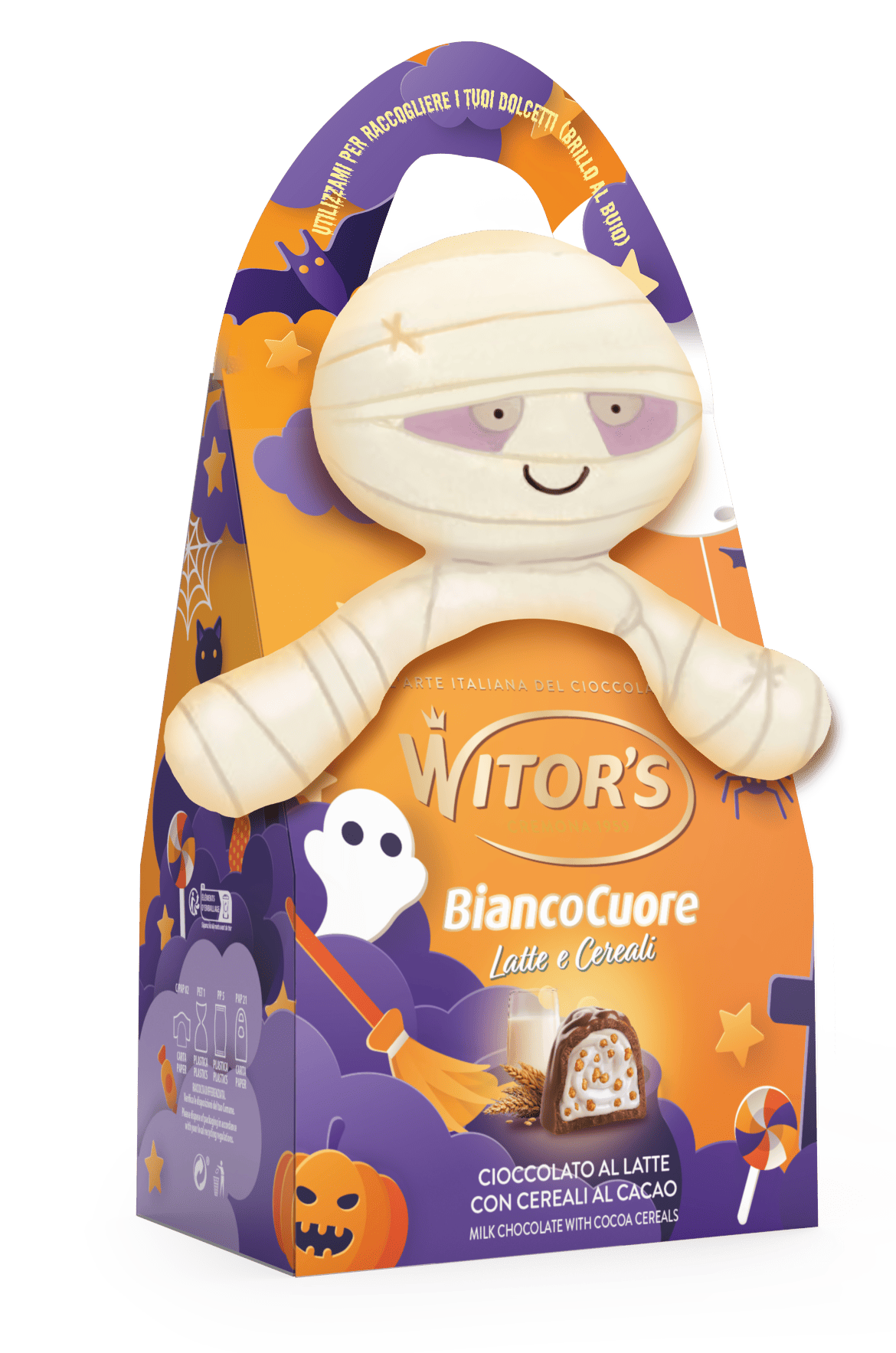 Witor's presenta la collezione BiancoCuore Halloween con packaging luminoso e peluche a tema