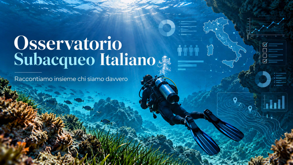 Nasce l’Osservatorio Subacqueo Italiano 2026 per fotografare la comunità dei subacquei