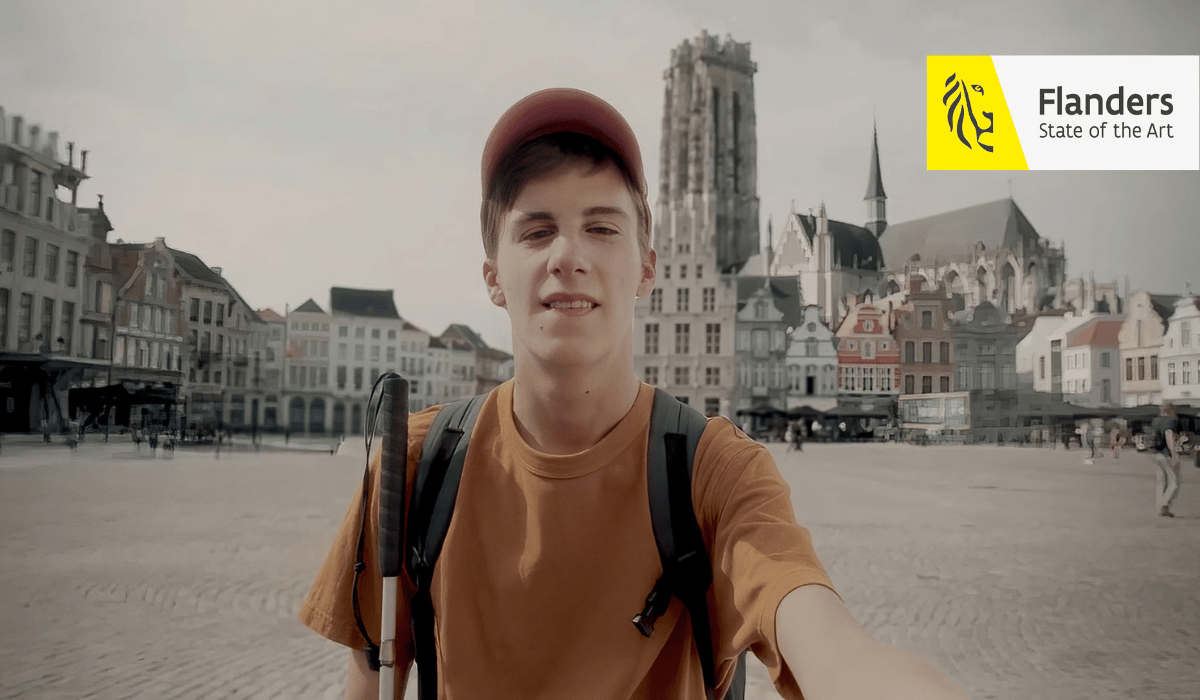 Le Fiandre inaugurano Selfie For All: i primi selfie spot accessibili per non vedenti e ipovedenti — Foto: ufficio stampa Ufficio Stampa Visit Flanders