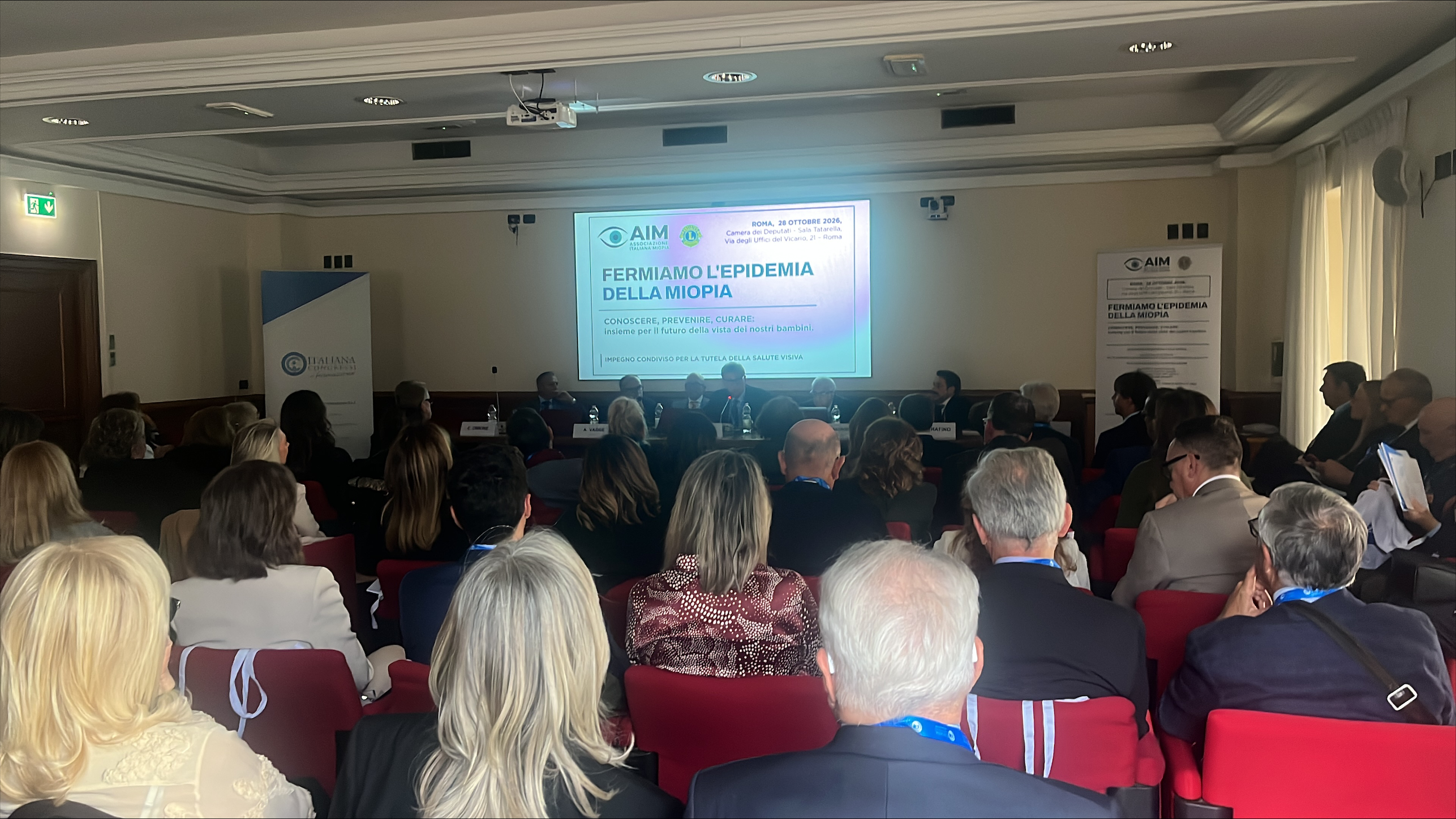 Alla Camera dei Deputati il dibattito scientifico sulla miopia infantile — Foto: ufficio stampa Different Global