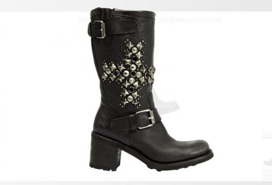 stivali con borchie ash