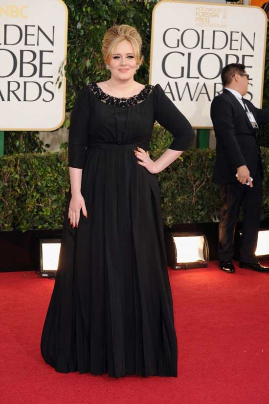 Adele in abito Burberry trionfa ai Golden Globes con Skyfall