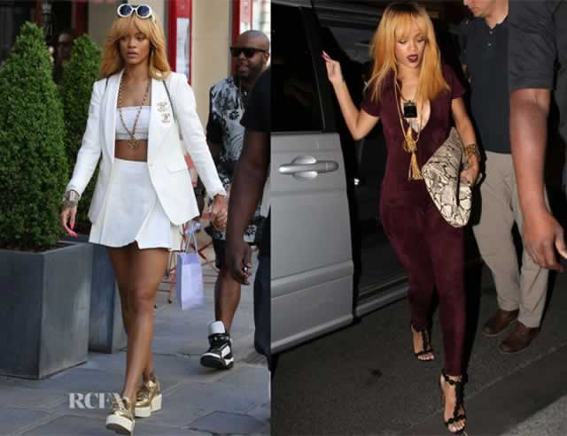 look parigino di Rihanna