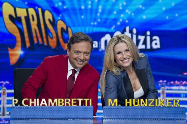 Piero Chiambretti e Michelle Hunziker