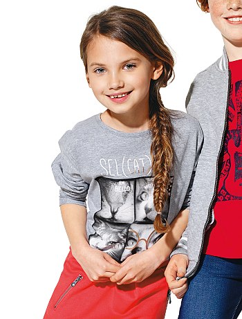 maglia-fotoprint-selfie-grigio-screziato-chiaro-infanzia-bambina-td802_2_fr1