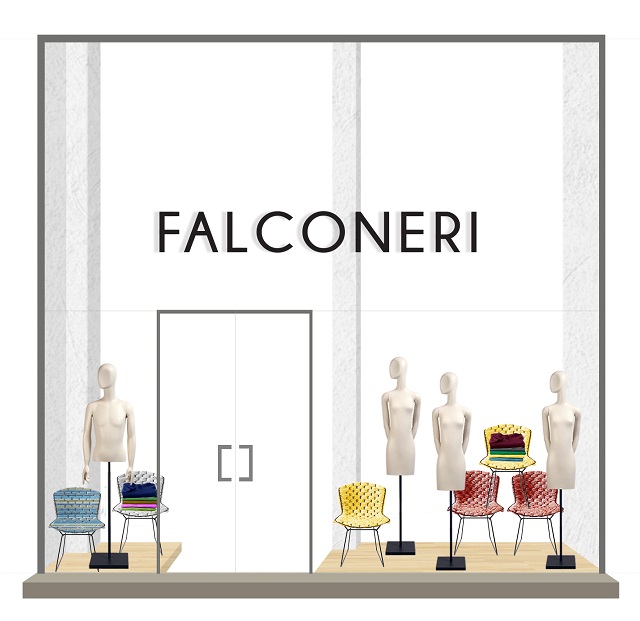 Falconieri in vetrina per il Salone del Mobile 2016