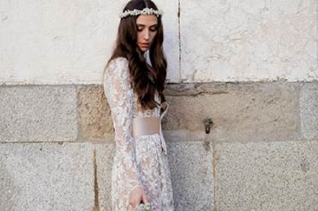 Erika Boldrin sceglie l'abito modello "Maggie" atelier Eme per il suo matrimonio