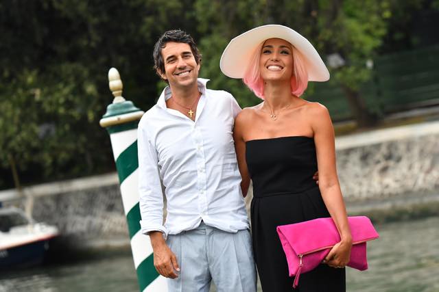 VENICE, ITALY - SEPTEMBER 06: Caterina Balivo and Guido Maria Brera are seen during the 73rd Venice Film Festival on September 6, 2016 in Venice, Italy. (Photo by Jacopo Raule/GC Images)