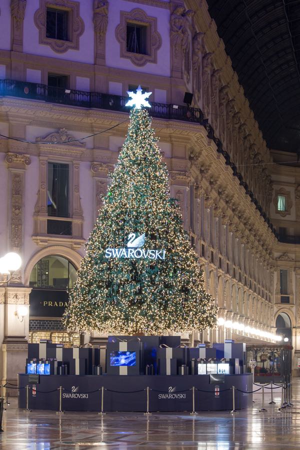 Swarovski Albero Natale 2015 Galleria Vittorio Emanuele