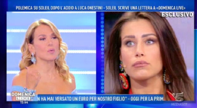 Domenica Live rivelazioni di Federica Benincà su Soleil, dormivo nel letto con lei