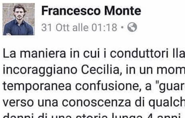 Francesco Monte contro Blasi e Signorini:"Siete vergognosi". Ma è davvero lui?