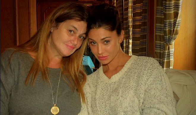 Belen Rodriguez e la sua famiglia a Verissimo, e c'è anche Marco Ferri