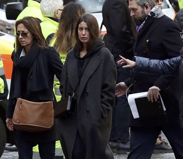 Funerali Astori l'arrivo di Francesca Fioretti in Chiesa