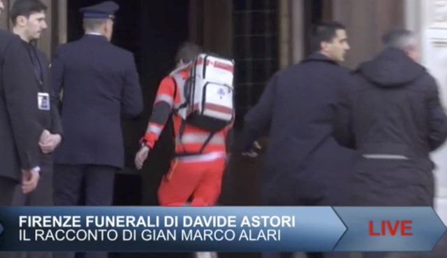 Funerali Astori il papà di Francesca Fioretti ha un malore in Chiesa