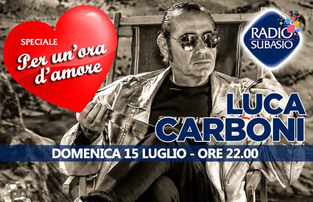 Luca Carboni e la sua musica a Speciale per un'ora d'amore