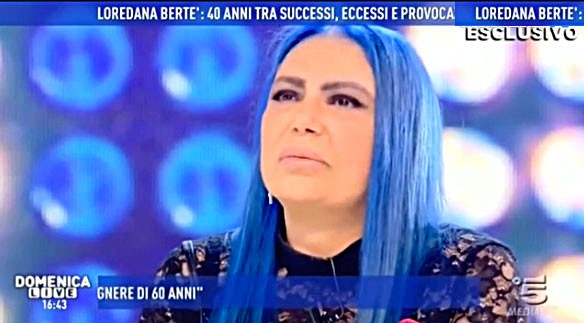 Loredana Bertè a Domenica Live si racconta da Barbara D'Urso