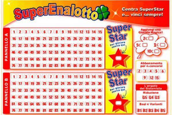 Estrazione superenalotto martedi 23 luglio numeri vincenti e jackpot da 190 milioni