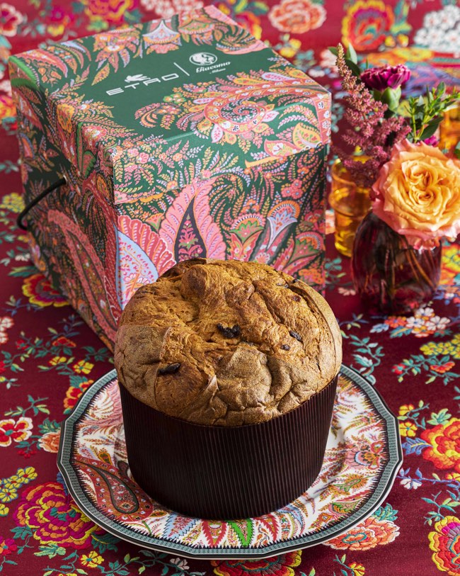 Giacomo Milano e Etro un panettone all'insegna dello stile